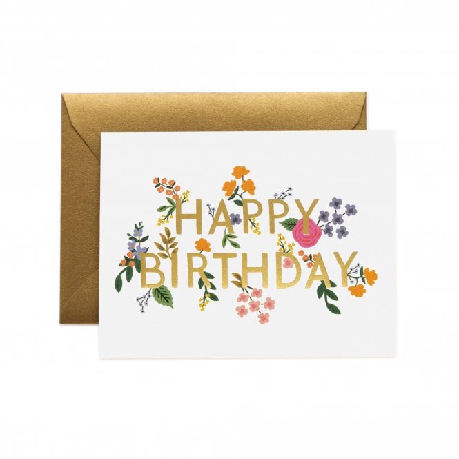 Rifle Paper Co. Wildwood Happy Birthday Card