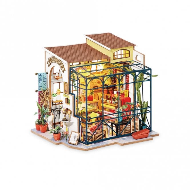 Robotime Emily's Flower Shop DIY Craft Wooden Model Kit 