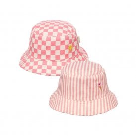 Candy Stripe Reversible Bucket Hat