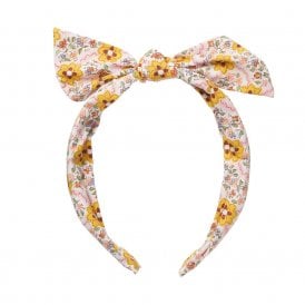 Cottage Floral Bow Headband