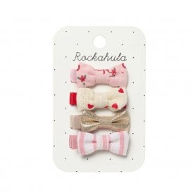 Cutesy Mini Bow Bar Clip Set