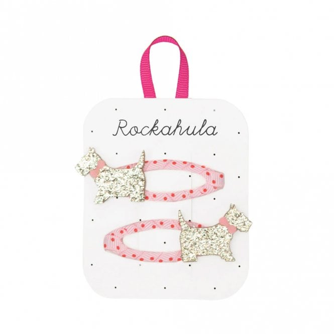 Rockahula Kids Spotty Scottie Dog Hair Clips