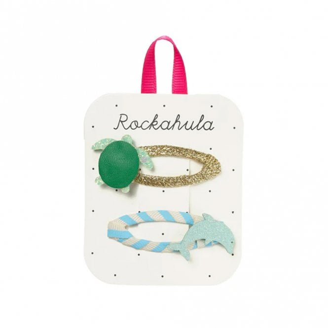 Rockahula Kids Turtle and Dolphin Hair Clips