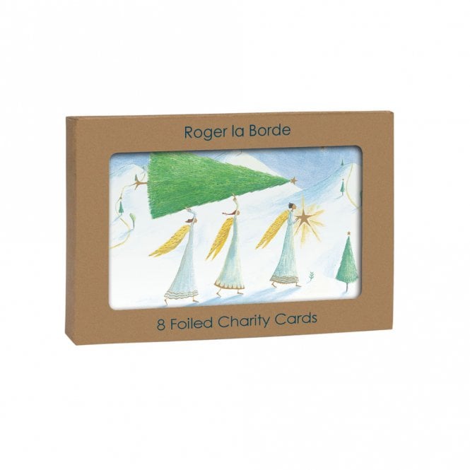 Roger la Borde Angels and Trees Pack of 8 Charity Cards