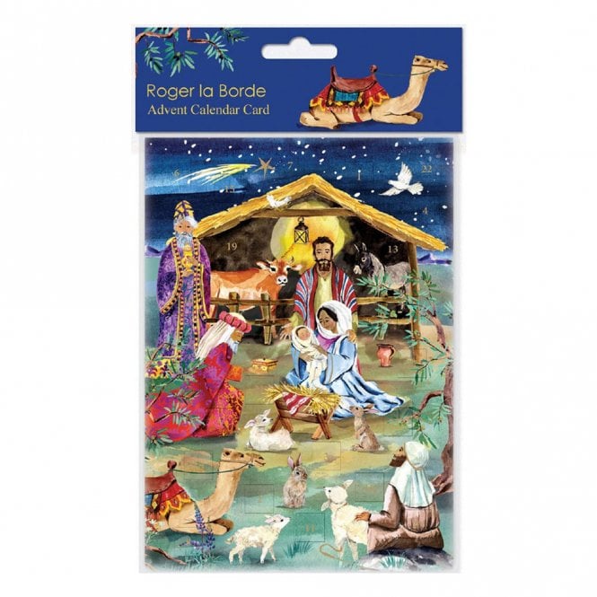 Roger la Borde Christmas Story Advent Calendar Card