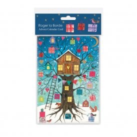 Christmas Treehouse Advent Calendar Card