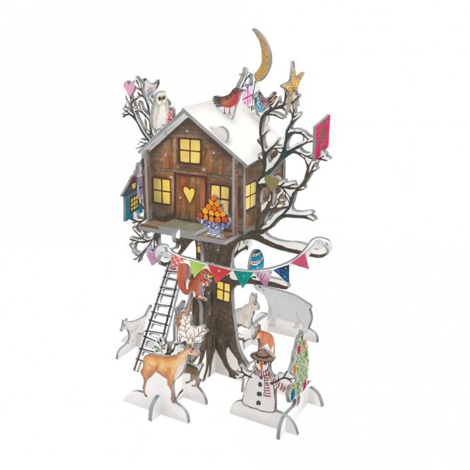 Roger la Borde Christmas Treehouse Pop & Slot 3D Advent Calendar (midnight card backing)