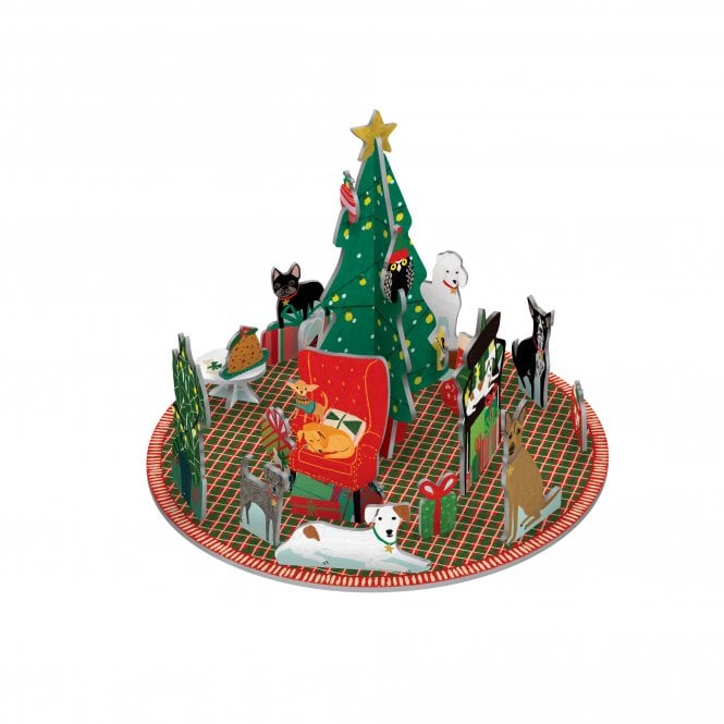 Roger la Borde Fireside Dogs Pop & Slot 3D Advent Calendar