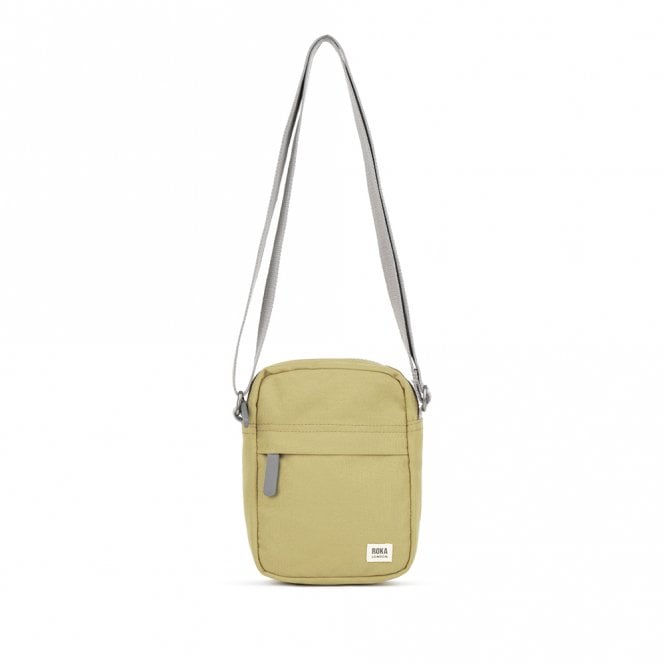 ROKA London Bond Khaki Recycled Canvas Crossbody Pocket Bag