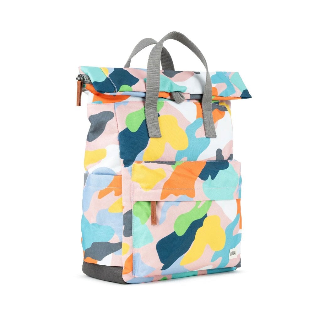 ORI London Canfield B Medium Mellow Camo Recycled Travel School Backpack NEW ORI Canfield B Sustainable Backpack - Mello Camo (Canvas  main image 2