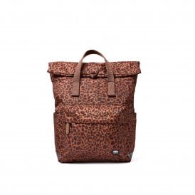 Canfield B Mini Leopard Medium Recycled Nylon Rucksack