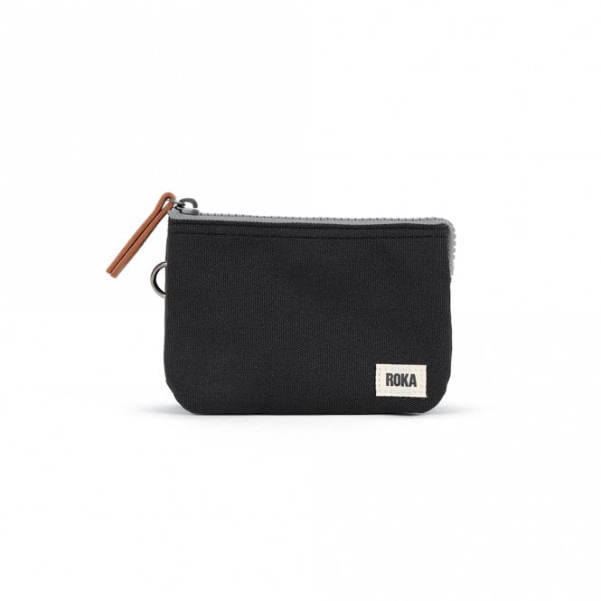 ROKA London Carnaby Ash Recycled Canvas Small Wallet