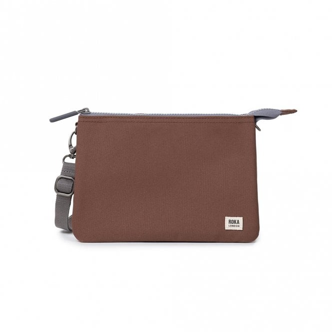 ROKA London Carnaby Coco Recycled Canvas XL Crossbody Bag
