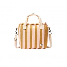 Hampstead Rose Gold Stripe Cotton Canvas Lunch Bag