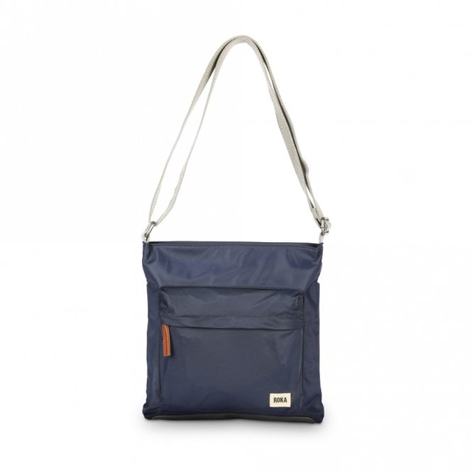 ROKA London Kennington B Midnight Medium Recycled Nylon Crossbody Bag
