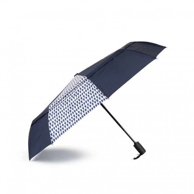 ROKA London Waterloo Denim Rain/Midnight Recycled Nylon Umbrella