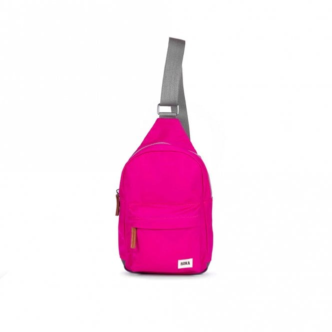 ROKA London Willesden B Candy Large Recycled Nylon Crossbody Bag