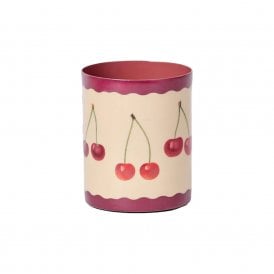 Cherries Enamel Pot