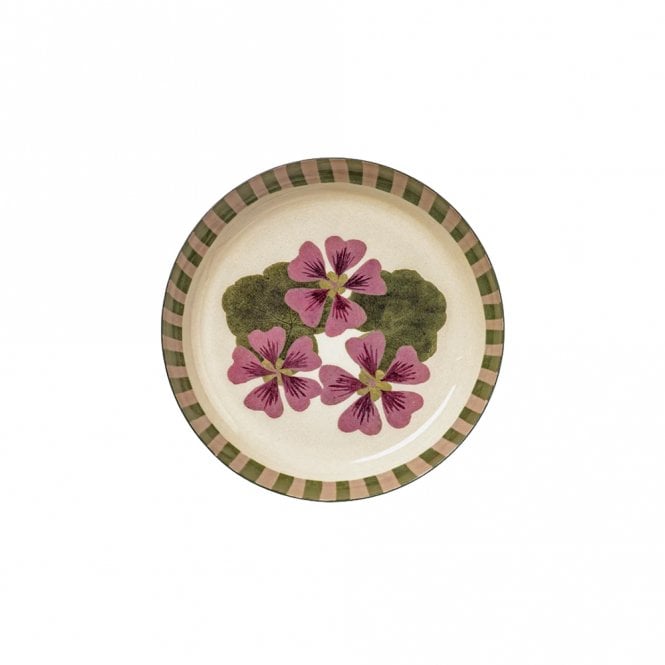 Roomytown Geranium Round Enamel Trinket Tray
