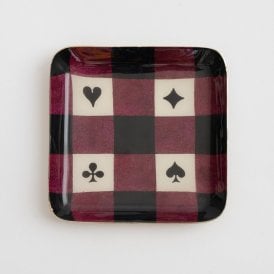 House of Suits Small Square Enamel Tray