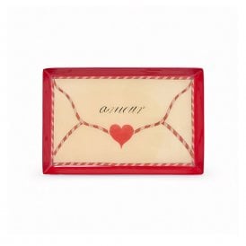 Love Letter Rectangle Enamel Trinket Tray