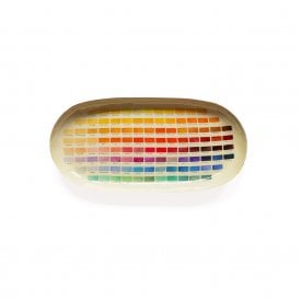 Nomenclature of Colours Oval Enamel Trinket Tray