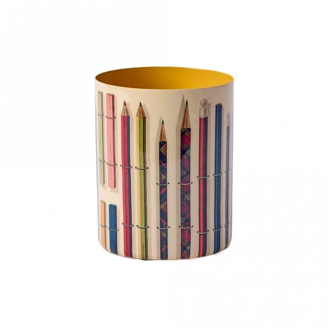 Roomytown Vintage Pencils & Chalks Enamel Pot