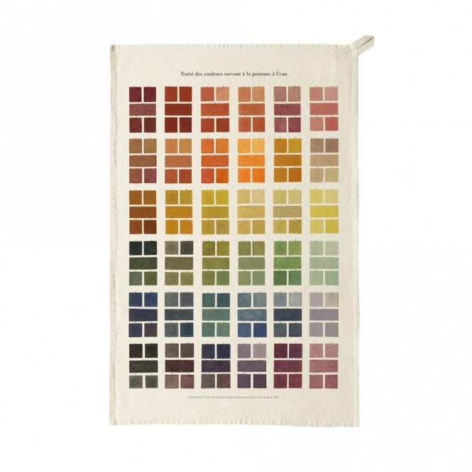Roomytown Watercolour Swatched Tea Towel