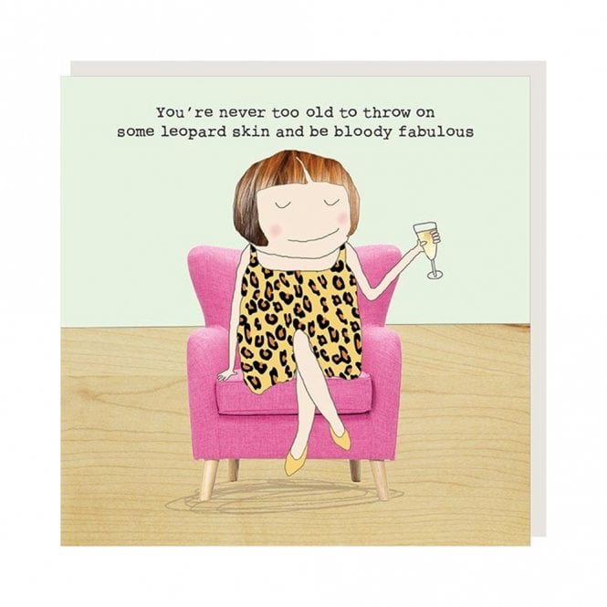 Rosie Made A Thing Leopard Skin Card