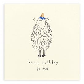 Happy Birthday to Ewe Pencil Shavings Card