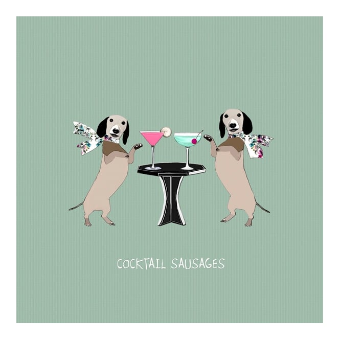 Sally Scaffardi Design Cocktail Sausages Card