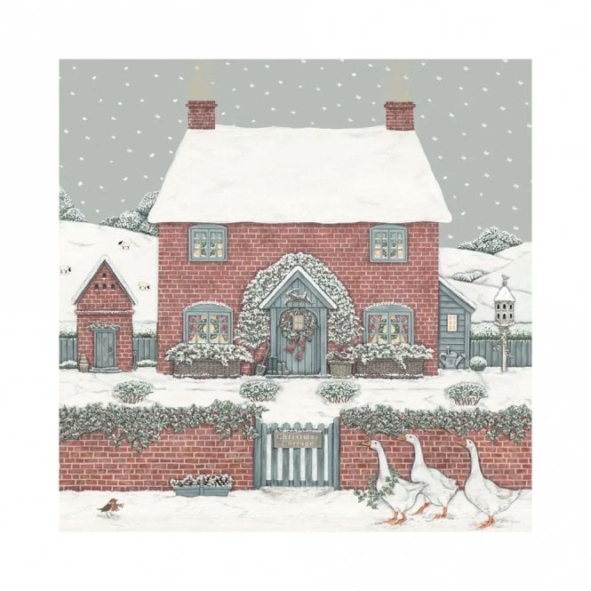 Sally Swannell Christmas Cottage Pack of 6 Christmas Cards