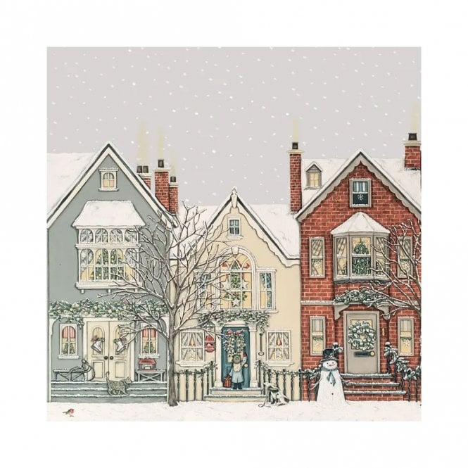 Sally Swannell Snowy Street Pack of 6 Christmas Cards