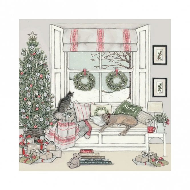 Sally Swannell Waiting For Father Christmas Pack of 6 Christmas Cards