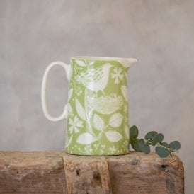 Green Hedgerow Small Bone China Jug