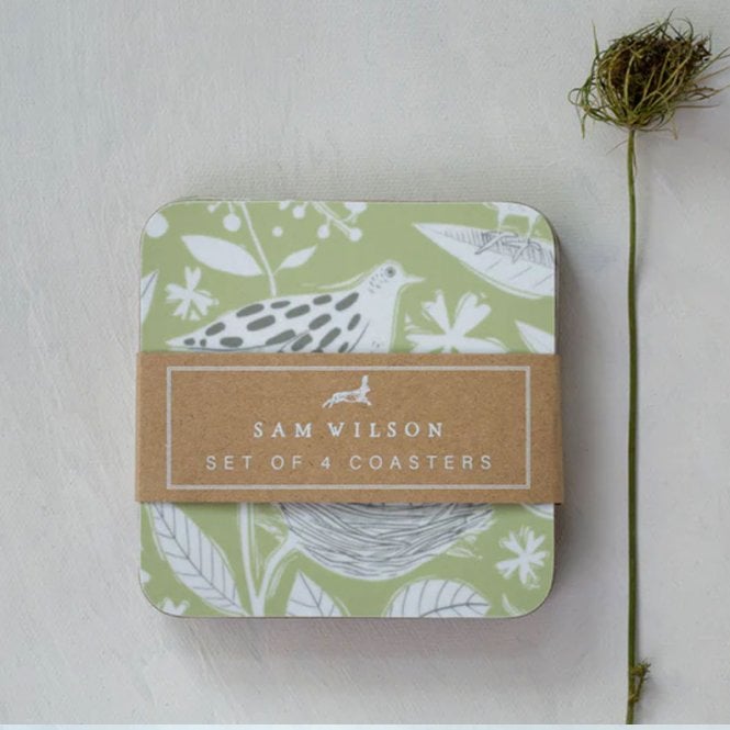 Sam Wilson Studio Hedgerow Set of 4 Coasters