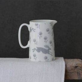 Running Hare Small Bone China Jug