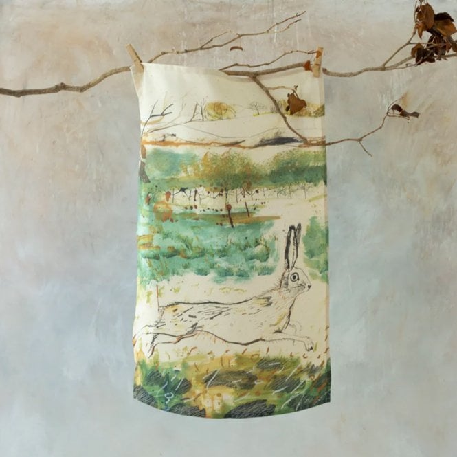 Sam Wilson Studio Heathland Hare Tea Towel