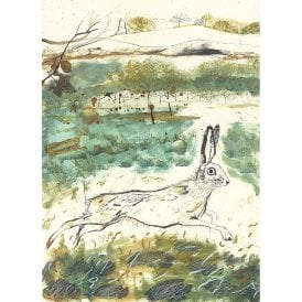 Heathland Hare Unframed Print
