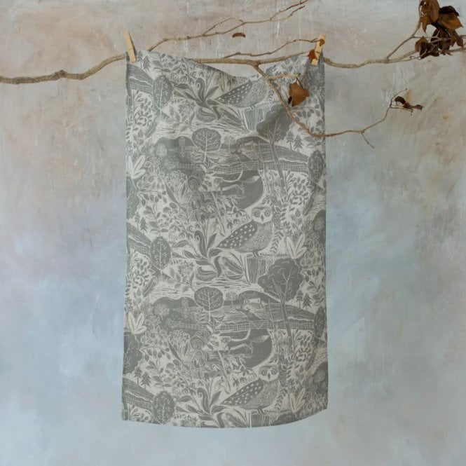 Sam Wilson Studio Owl & Fox Tea Towel