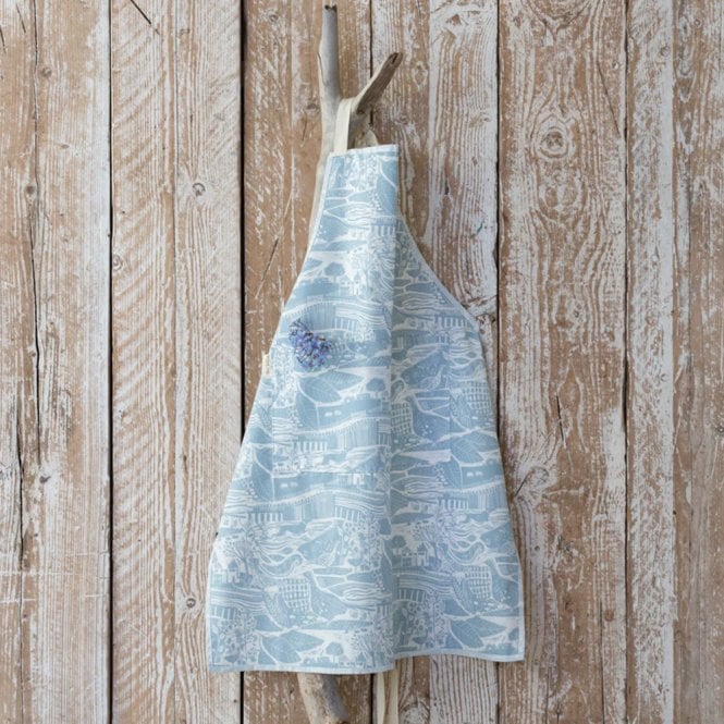 Sam Wilson Studio Through The Fields Duck Egg Blue Apron