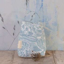 Through The Fields Duck Egg Blue Doorstop