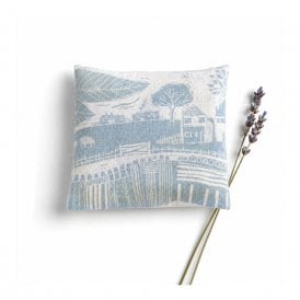Through The Fields Duck Egg Blue Lavender Bag