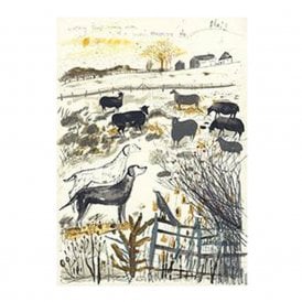 Watching Sheep Unframed Print