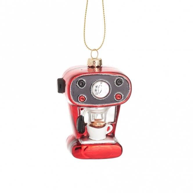 Sass & Belle Coffee Machine Shaped Bauble