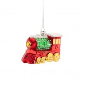Train Engine Shaped Bauble