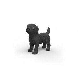 Black Labrador Retriever Puppy Toy Figurine