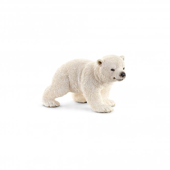 Schleich Polar Bear Cub, Walking Toy Figurine