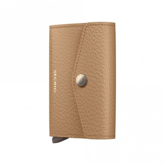 Secrid Leather Envelope Wallet Pebble Cappuccino