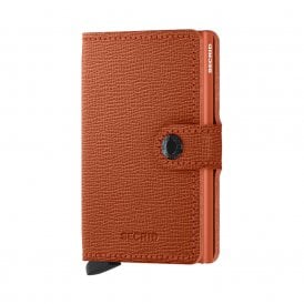 Leather Miniwallet Crisple Pumpkin